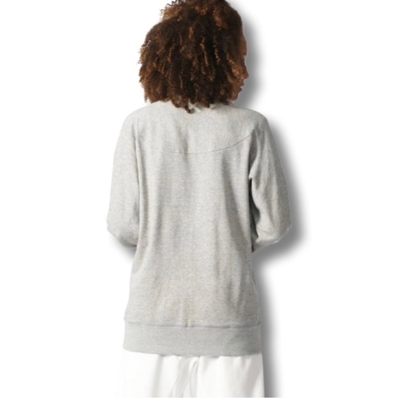 EUC - Adidas Originals XBYO Women’s Full-Zip Bomber Jacket - Gray Small - Picture 3 of 9